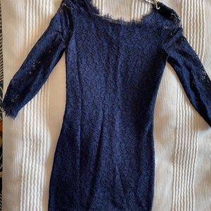 Diane Von Fustenberg Lace Sheath Dress